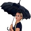 Dark Wing Pagoda Umbrella - Black - Image 2