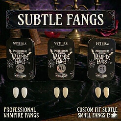 Subtle Small Custom Fit Vampire Fangs 13mm