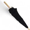 UMBRELLOX Black Lace Hand Sewn Parasol With Wood Handle - Image 7